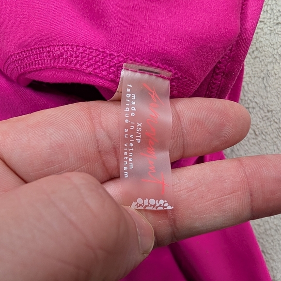 Free People Jumpsuit Womens XS Pink Lets Bounce One Piece Dance Sport Sleek - Picture 7 of 11